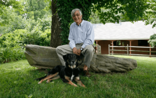 steve briggs with dog serena