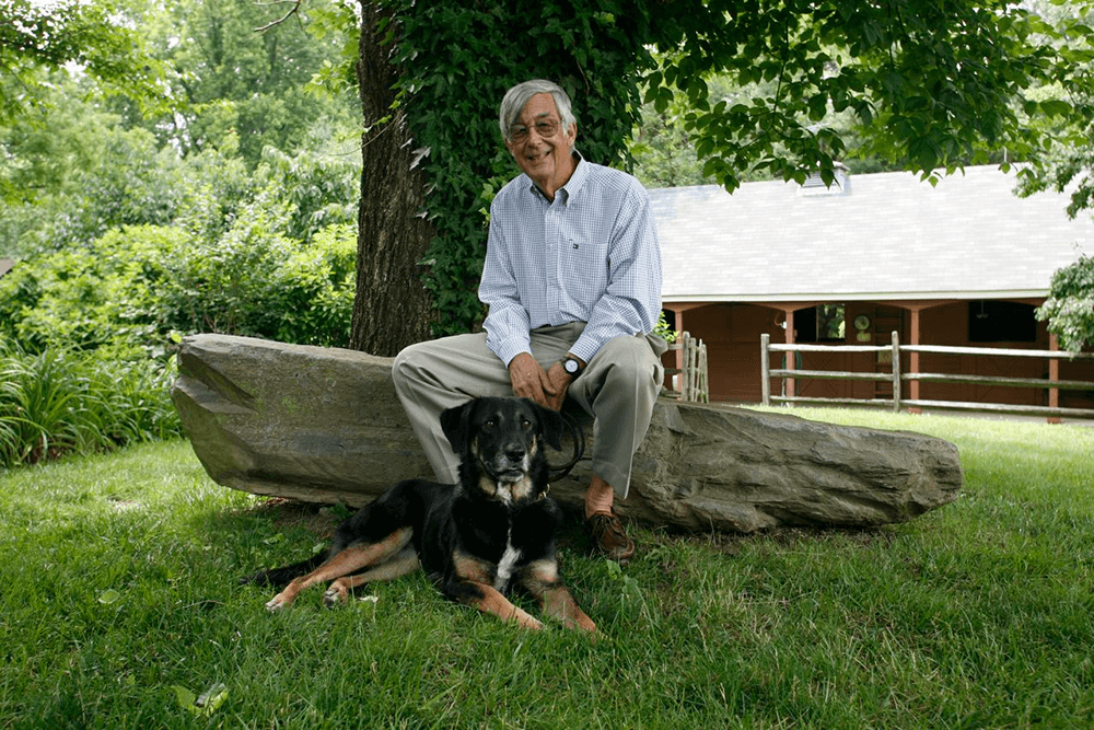 steve briggs with dog serena